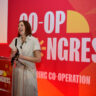 Co-operative UK CEO, Rose Marley, opening the 2024 Co-op Congress