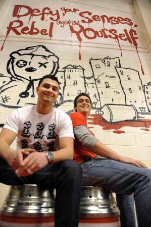 Tiny Rebel co-founders Brad Cummings and Gareth Williams